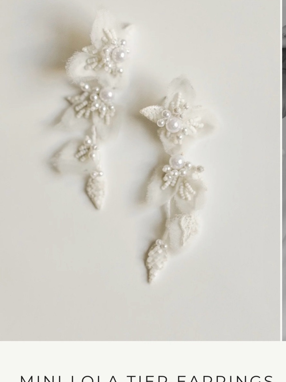Mini Lola Tier Floral Appliqué Drop Earrings